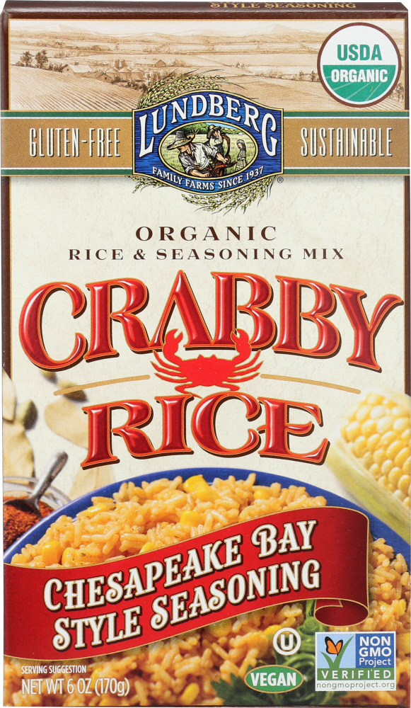 Chesapeake Bay Style Organic Crabby Rice & Seasoning Mix, Chesapeake Bay Style - 073416020177