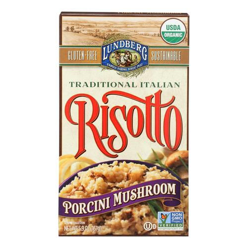 Lundberg Family Farms Risotto Porcini Mushroom - Case Of 6 - 5.9 Oz. - 073416020351