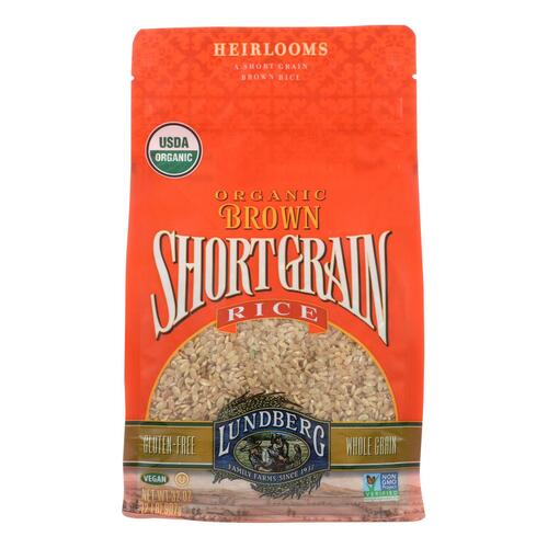 Lundberg Family Farms Organic Short Grain Brown Rice - Case Of 6 - 2 Lb. - 073416197633