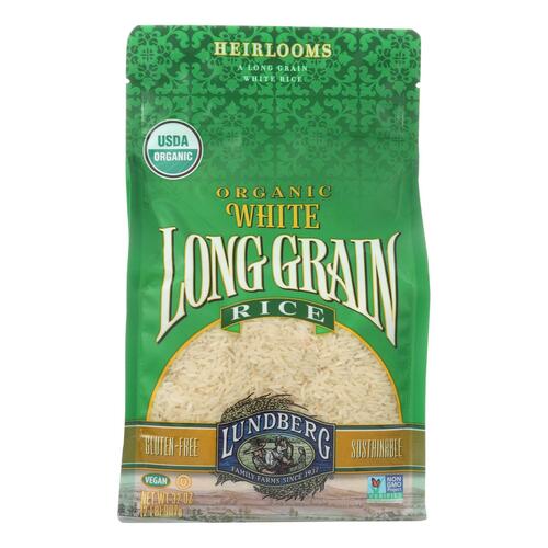 LUNDBERG FAMILY FARMS: Organic White Long Grain Rice, 32 oz - 0073416197749