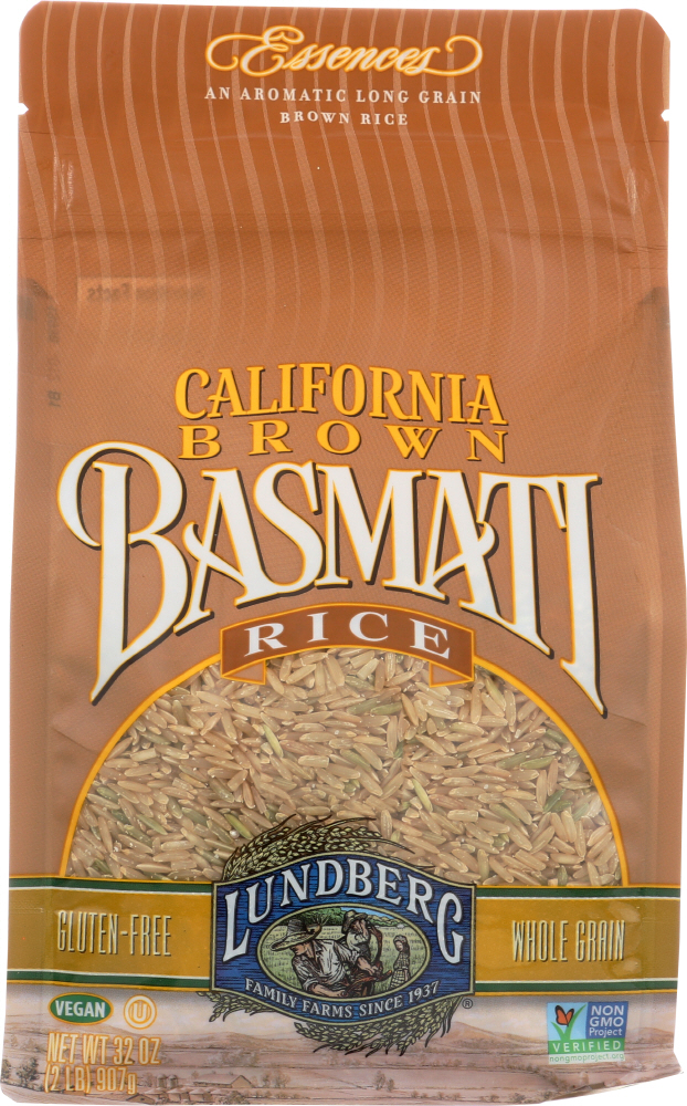 LUNDBERG: California Brown Basmati Rice, 2 lb - 0073416401525