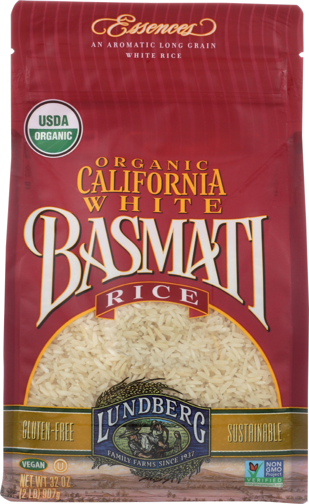 Lundberg Family Farms Organic White Basmati Rice - Case Of 6 - 2 Lb. - 0073416402041