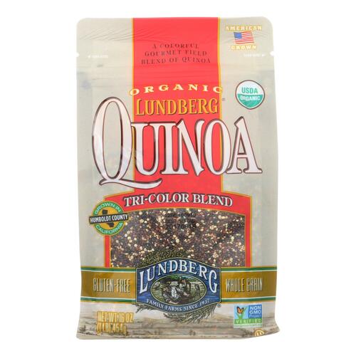 Lundberg Family Farms Organic Quinoa - Tri-color - Case Of 6 - 1 Lb. - 073416508705
