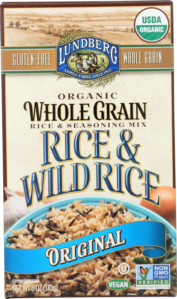 LUNDBERG: Mix Rice Whole Grain & Wild Rice Organic, 6 oz - 0073416509504