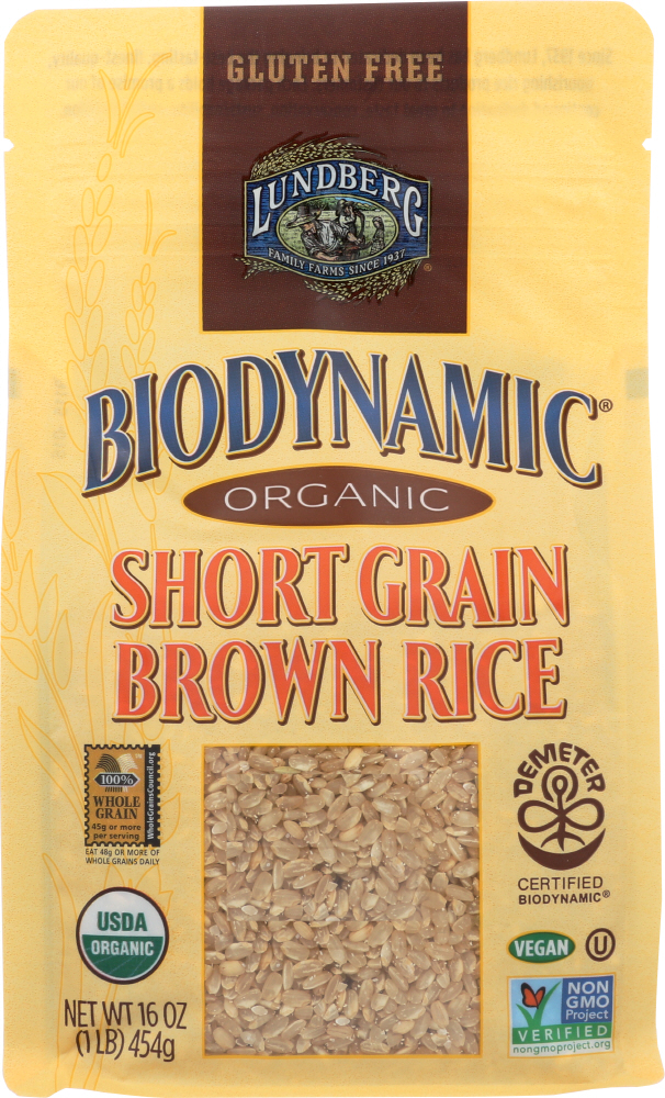 Organic Short Grain Brown Rice - 073416526006