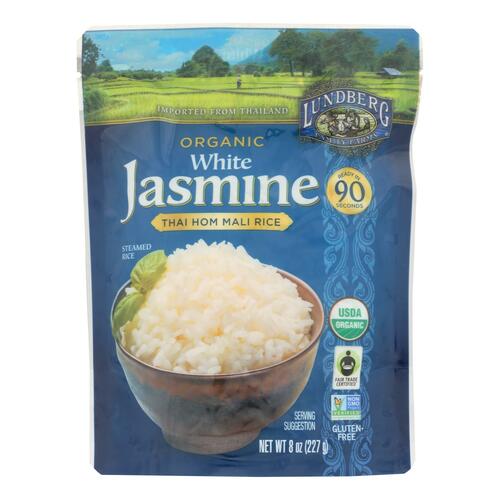 Lundberg Family Farms Organic Thai Rice - White Jasmine - Case Of 6 - 8 Oz - 073416533400