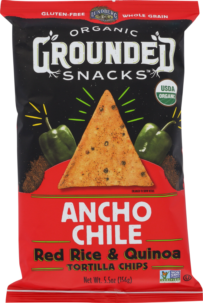 Ancho Chile Red Rice & Quinoa Tortilla Chips, Ancho Chile - 073416538108