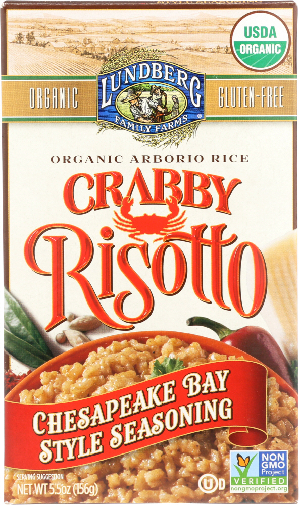 LUNDBERG: Risotto Crabby Organic, 5.5 oz - 0073416544406
