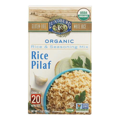 Organic rice pilaf rice & seasoning mix, rice pilaf - 0073416555600