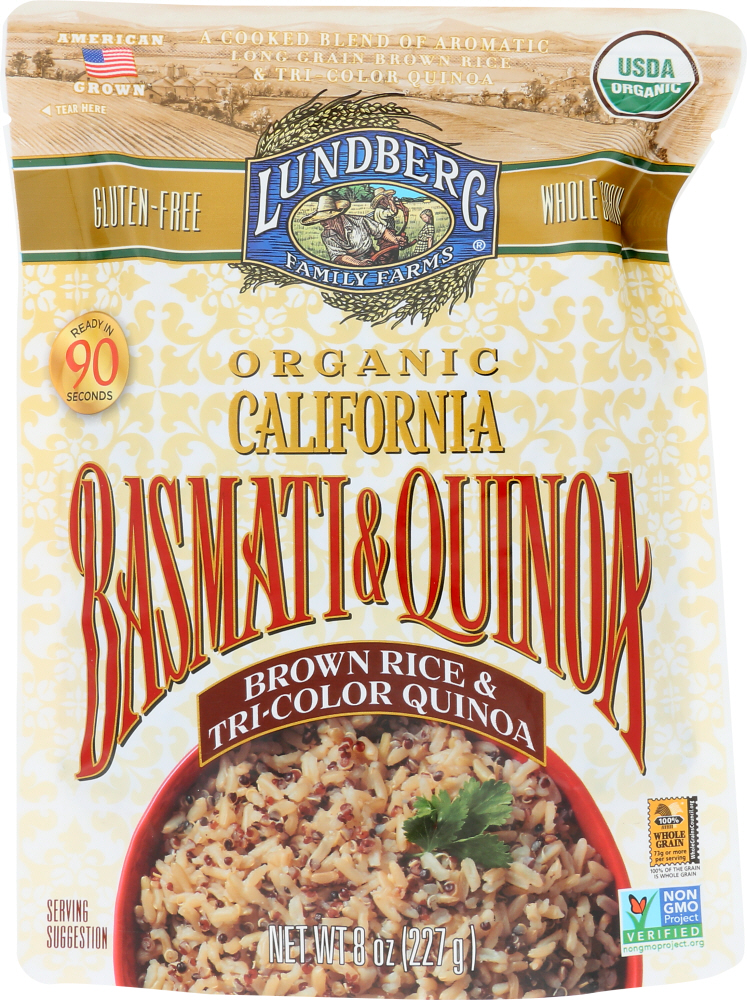 Organic California Brown Rice & Tri-Color Quinoa Basmati & Quinoa - 073416558502