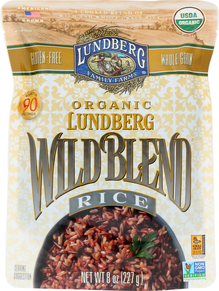 LUNDBERG: Wild Blend Rice, 8 oz - 0073416558601