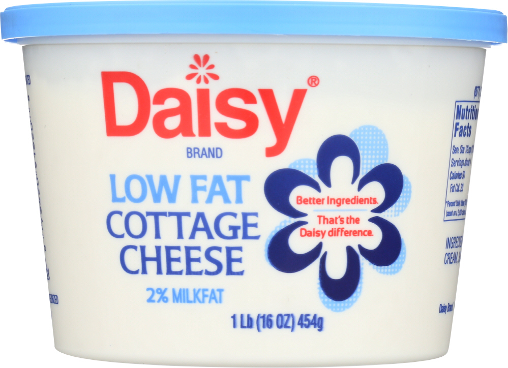 DAISY: Low Fat Cottage Cheese 2% Milkfat, 16 oz - 0073420516208