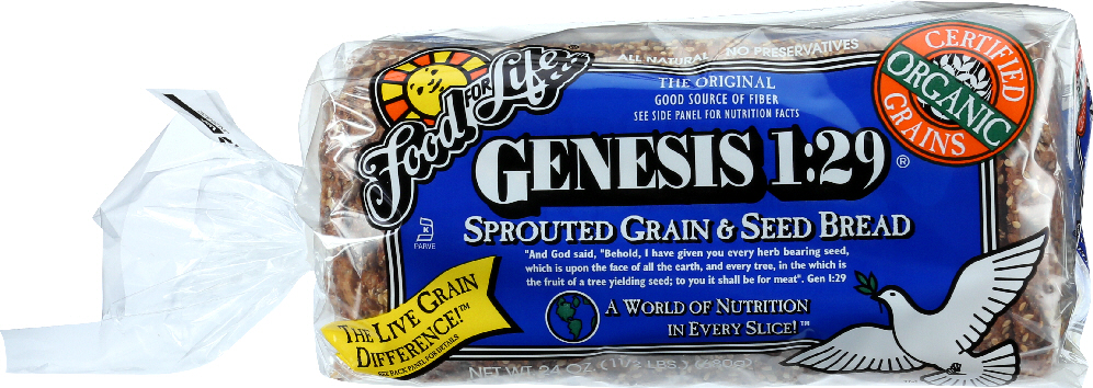 Food For Life, Genesis 1:29, Sprouted Grain & Seed Bread - 073472001417