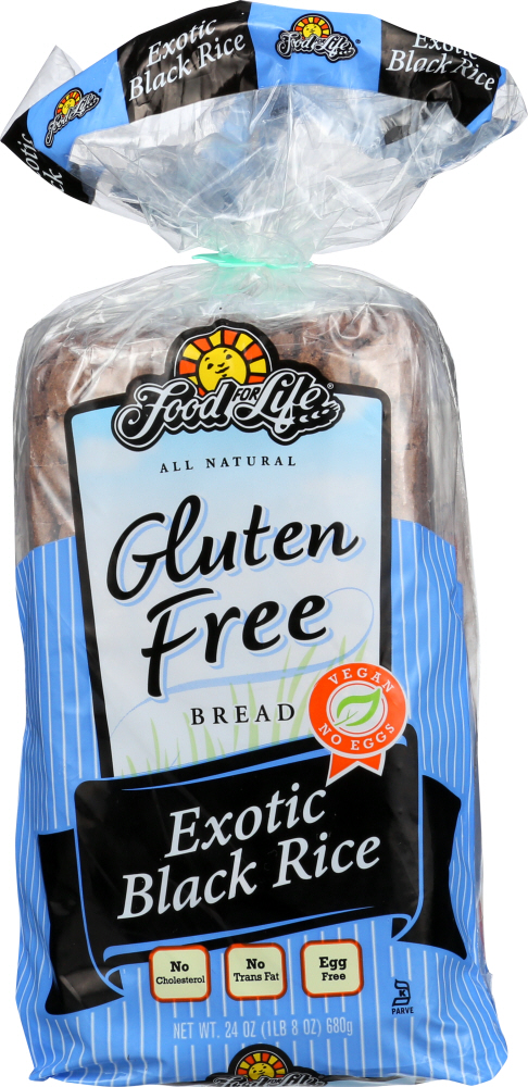 FOOD FOR LIFE: Gluten Free Exotic Black Rice Bread, 24 oz - 0073472001738