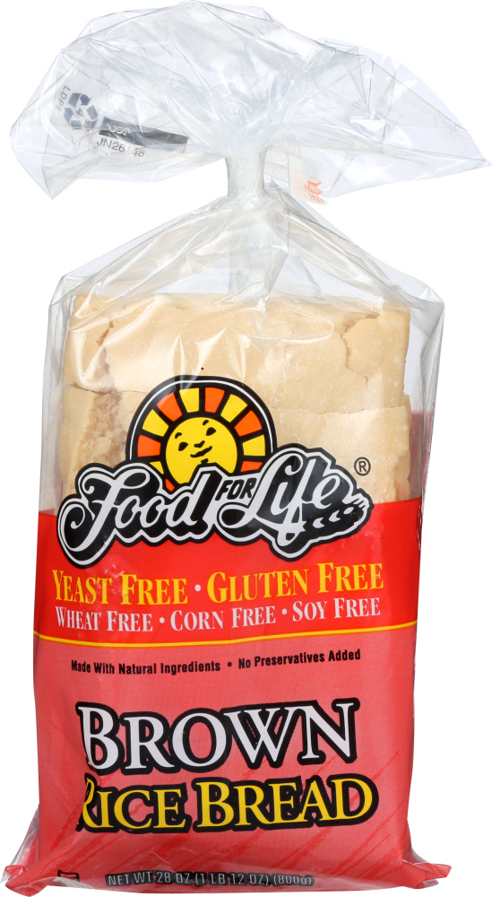 FOOD FOR LIFE: Brown Rice Bread, 24 oz - 0073472001769