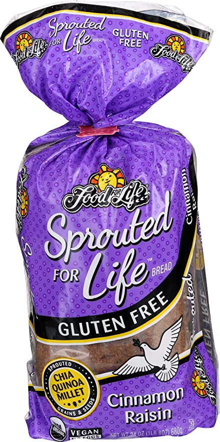  Food For Life, Bread Sprouted Cinnamon Raisin Organic, 24 Ounce  - 073472001929