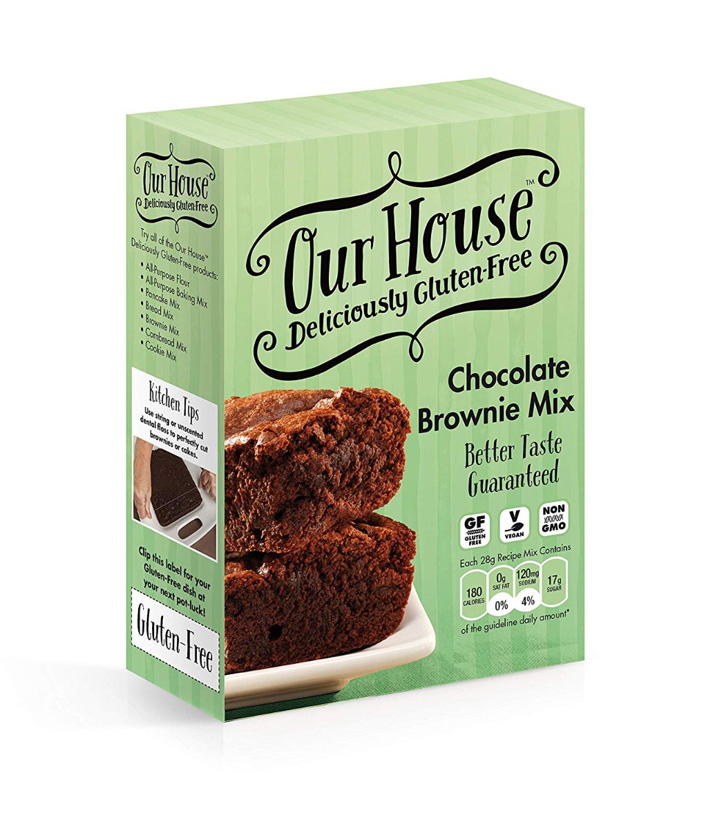 OUR HOUSE: Mix Chocolate Brownie Gluten Free, 16 oz - 0073484298218