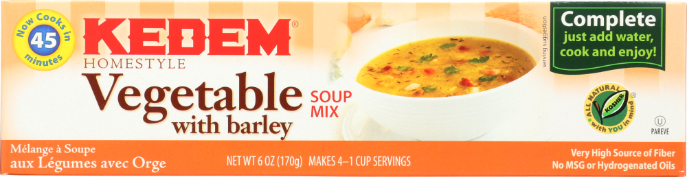 KEDEM: Soup Mix Vegetable Cello, 6 oz - 0073490124761