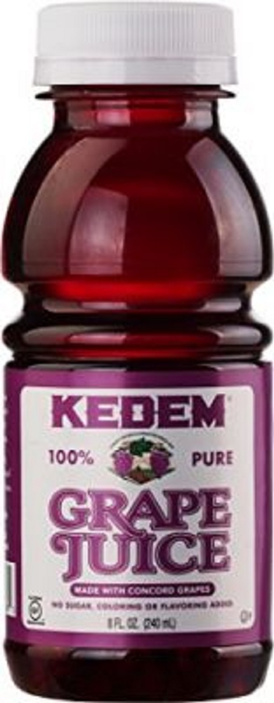 KEDEM: 100% Pure Grape Juice, 8 fo - 0073490132865