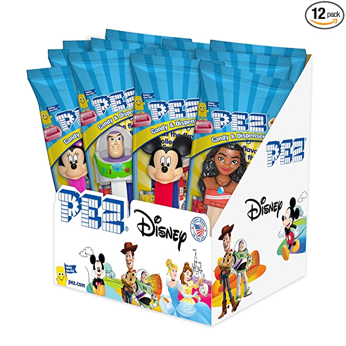  PEZ Candy Disney, Best of Pixar, Assorted Candy Dispensers, 0.58 Oz, Pack of 12  - 073621002753