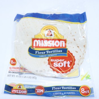 Flour large burrito tortillas, flour - 0073731004197