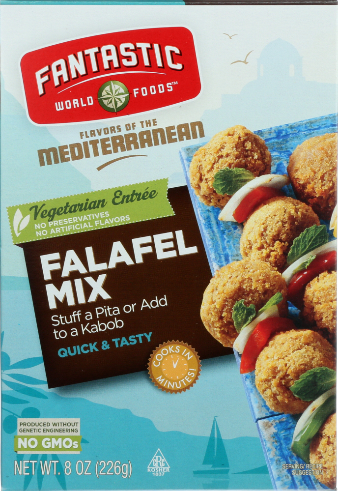 Mediterranean Vegetarian Entree Falafel Mix, Mediterranean - 073825120819