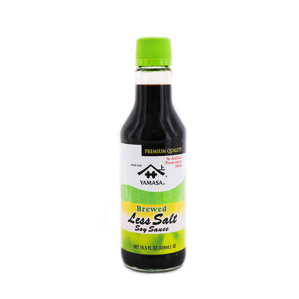 YAMASA: Less Salt Soy Sauce, 15.5 oz - 0073899011754