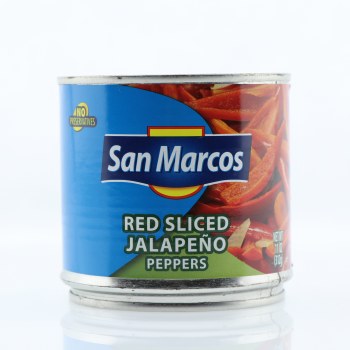 Empacadora emsanmar san marcos, red sliced jalapeno peppers - 0074234941132