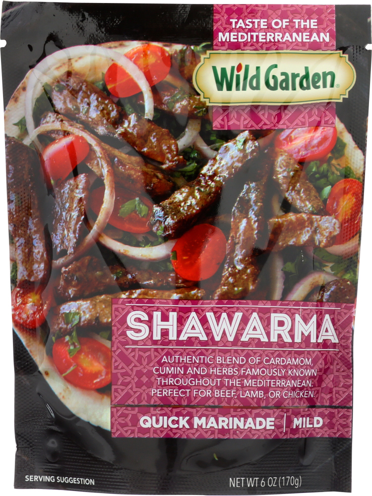 WILD GARDEN: Marinade Shawarma, 6 oz - 0074265014249