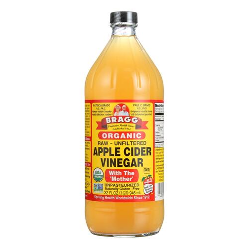 Bragg - Apple Cider Vinegar - Organic - Raw - Unfiltered - 32 Oz - Case Of 12 - 074305001321