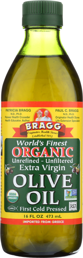 Bragg - Olive Oil - Organic - Extra Virgin - 16 Oz - 1 Each - 074305020162