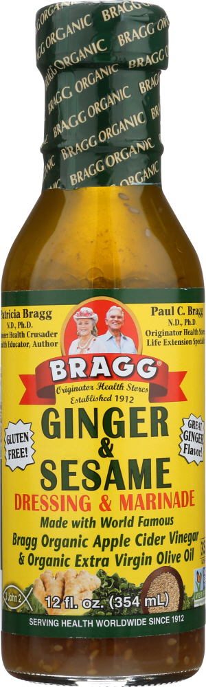 BRAGG: Salad Dressing Ginger and Sesame, 12 oz - 0074305031120