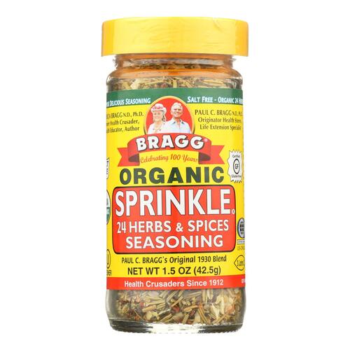 Bragg - Seasoning - Organic - Bragg - Sprinkle - Natural Herbs And Spices - 1.5 Oz - Case Of 12 - 0074305060021