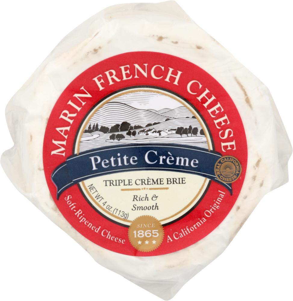 Triple Petite Creme Brie Soft-Ripened Cheese, Triple Creme - 074310200900