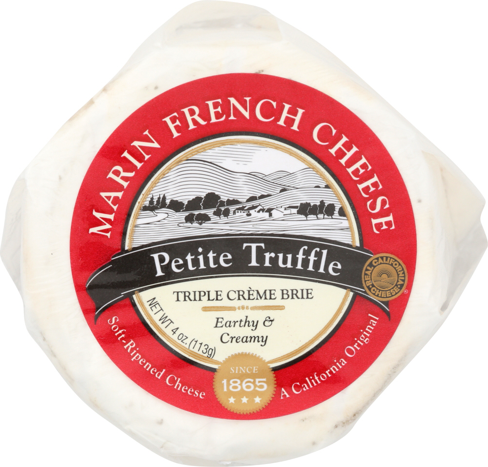 MARIN FRENCH: Petite Truffle Triple Crème Brie, 4 oz - 0074310222407