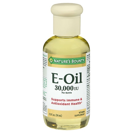 Nature’s Bounty Vitamin E Oil, Supports Immune & Antioxidant, 30,000IU Vitamin E, Topical or Oral, 2.5 Oz (B0061GINBA) - 074312008108