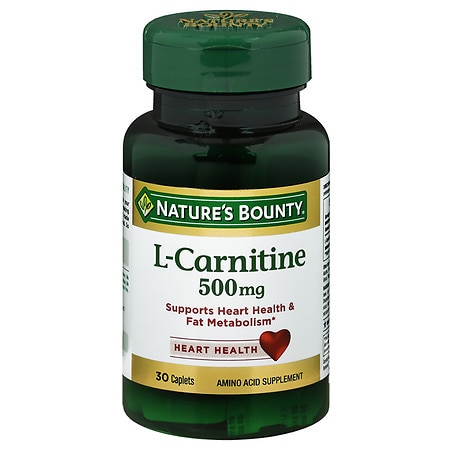 Nature's Bounty L-Carnitine Capsules, 500 Mg, 30 Ct - 074312016837