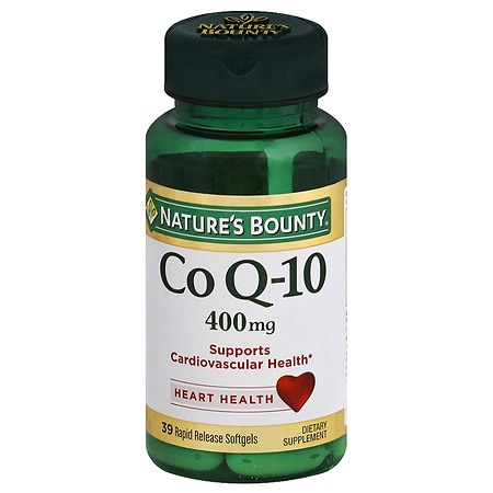 CoQ10 by Nature's Bounty, Dietary Supplement, Supports Heart Health, 400mg, 39 Softgels (B000PR8WIA) - 074312025327