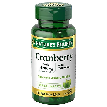 Nature s Bounty Cranberry Pills Softgels 4200 Mg 120 Ct - 074312043499