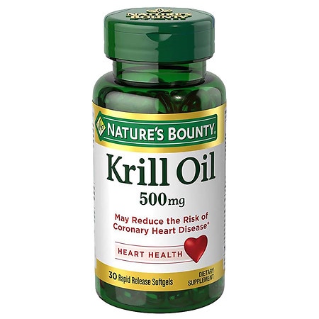 Nature's Bounty Krill-500 mg Oil, 30 Softgels (B00DYSUL6S) - 074312512391