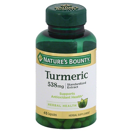 Nature s Bounty® Tumeric 538 mg Standardized Extract 45 Capsules - 074312552731