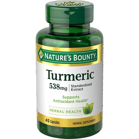 Natures Bounty Turmeric 538 mg Standardized Extract 45 Count - 074312553127
