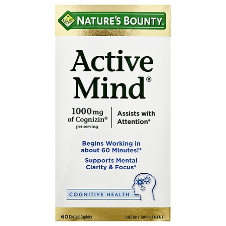 Nature s Bounty® Active Mind 60 Coated Caplets - 074312647840