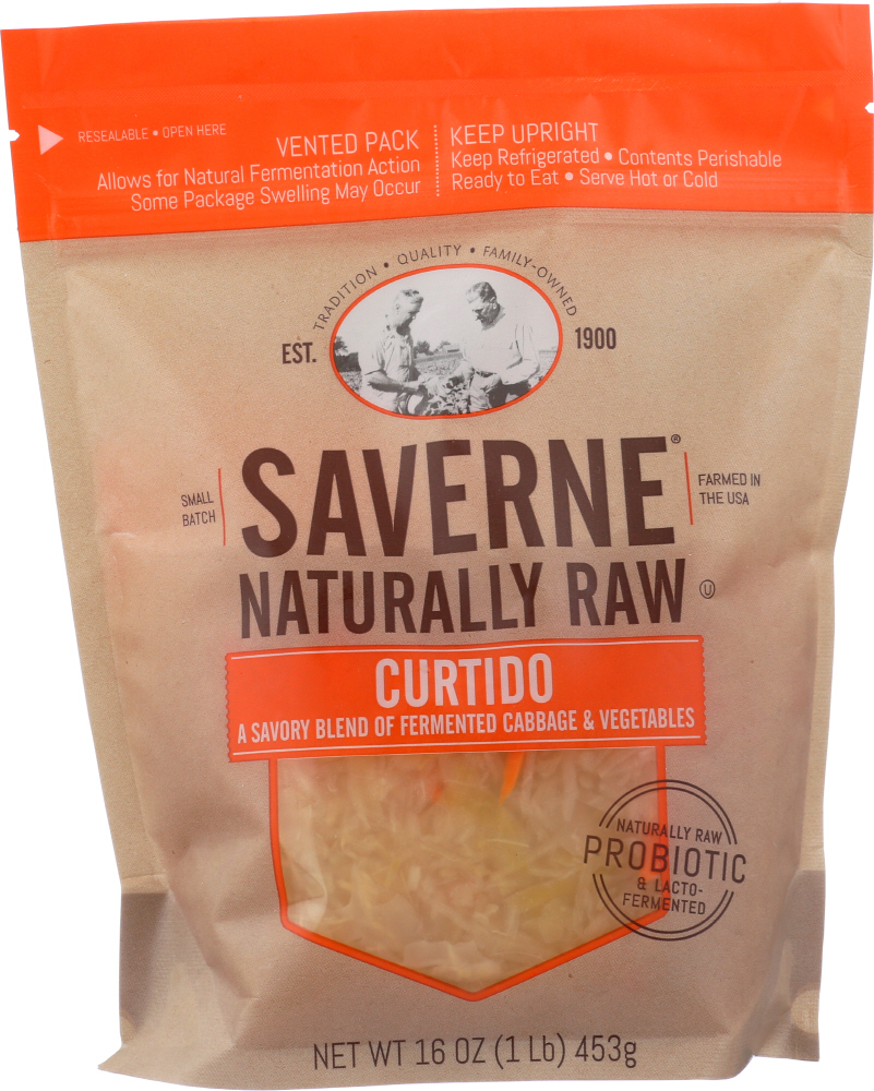 SAVERNE: Curtido Raw Natural, 16 oz - 0074329300073