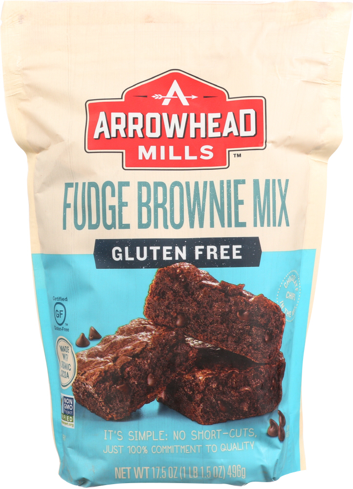 Arrowhead Mills, Gluten Free Fudge Brownie Mix - 074333371939