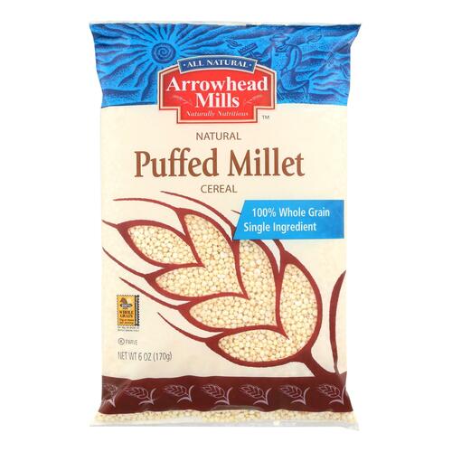 ARROWHEAD MILLS: Puffed Millet Cereal, 6 oz - 0074333474319