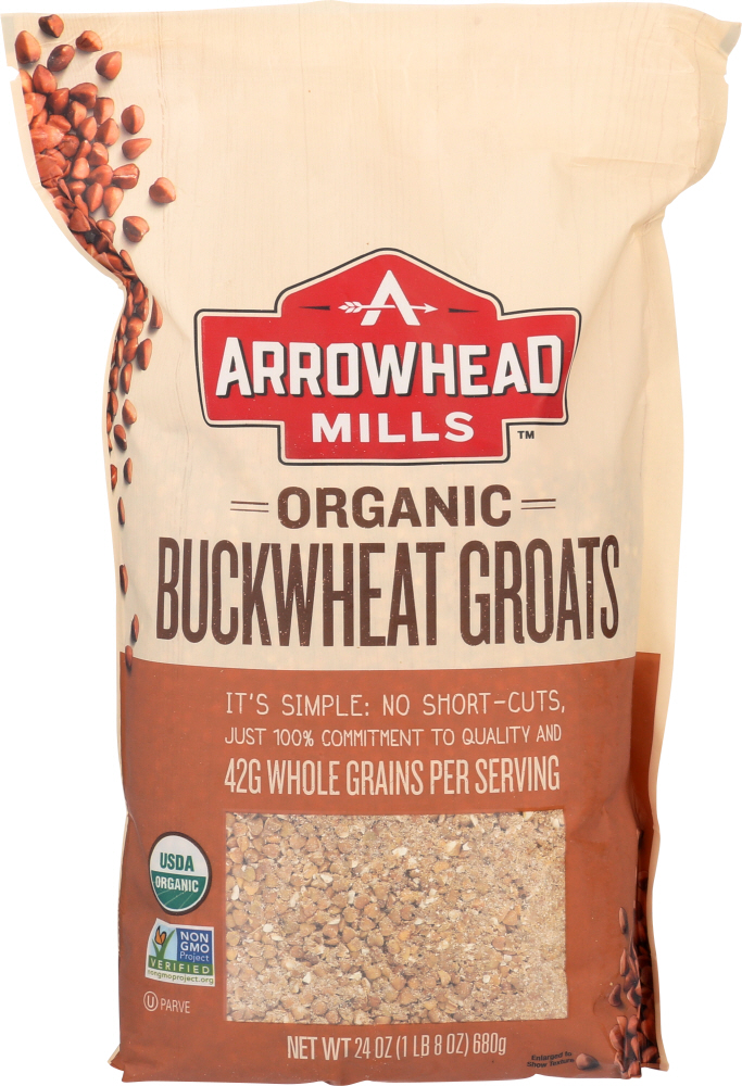 ARROWHEAD MILLS: Organic Buckwheat Groats, 24 oz - 0074333476214