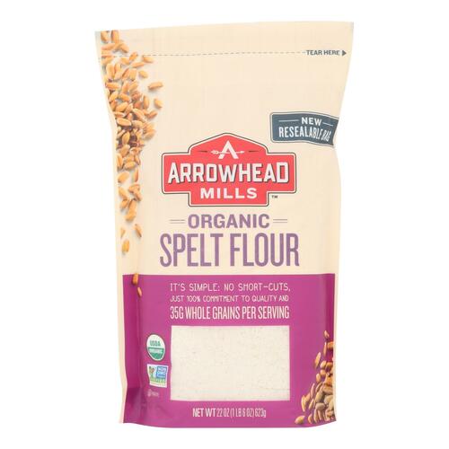 ARROWHEAD MILLS: Organic Spelt Flour, 22 oz - 0074333684312