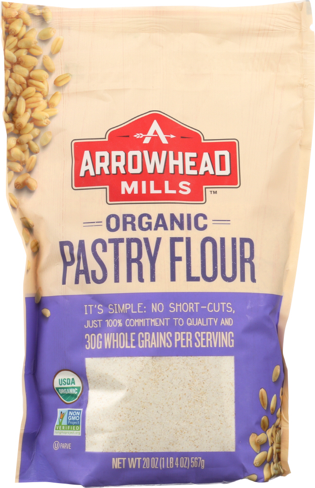 ARROWHEAD MILLS: Organic Pastry Flour, 20 oz - 0074333684329