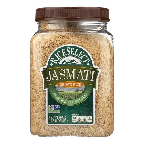 RICESELECT: Jasmati Brown Rice, 30 oz - 0074401304302